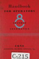 Cone-Conomatic-Cone Conomatic Operators 8 Spindle Automatic Machine Manual-1 1/2\"-1 1/4\"-1 5/8\"-01